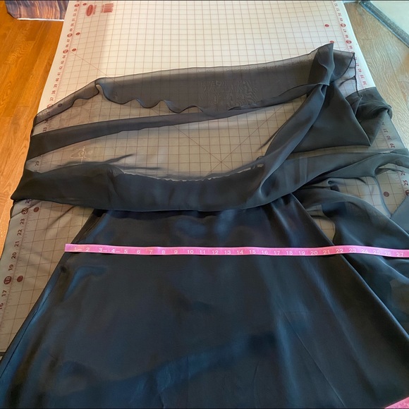 Neiman Marcus vintage black a line full cocktail skirt flowy - Picture 6 of 16